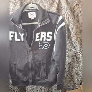 Vintage Flyers Black Zip-Up Sweatshirt